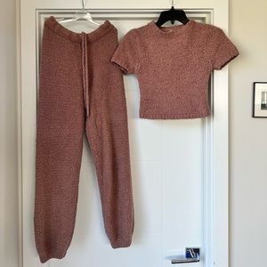 SKIMS Teddy Sweater and Jogger Set